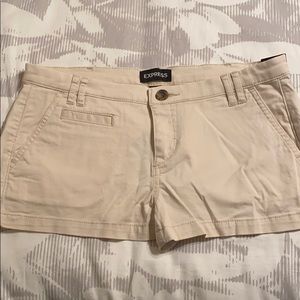 NWT - Express Low Rise Khaki Shorts